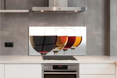 Painel de vidro Taças de vinho