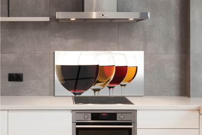 Painel de vidro Taças de vinho