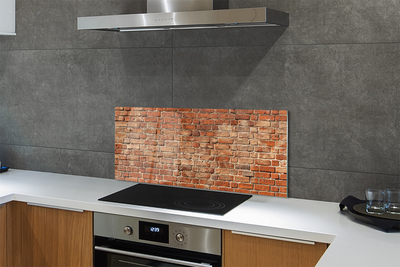 Painel de vidro Parede de tijolos vintage