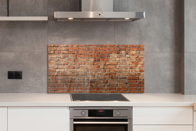 Painel de vidro Parede de tijolos vintage