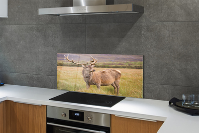 Painel de vidro Campo de veados