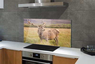 Painel de vidro Campo de veados