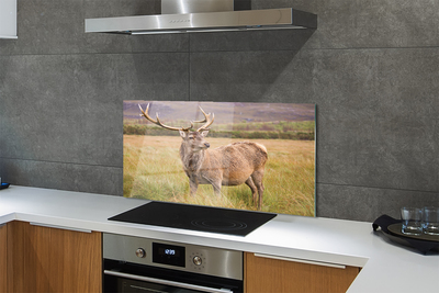 Painel de vidro Campo de veados