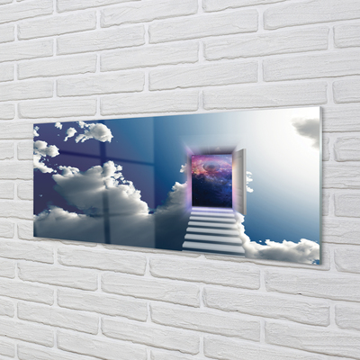 Painel de vidro Olho da escada do céu