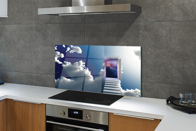 Painel de vidro Olho da escada do céu