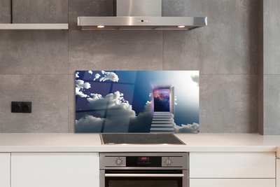 Painel de vidro Olho da escada do céu