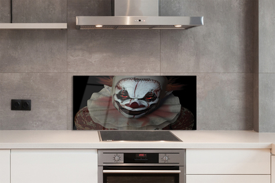 Painel de vidro Palhaço assustador