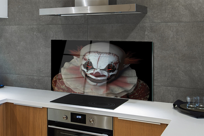 Painel de vidro Palhaço assustador