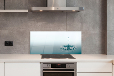 Painel de vidro Macro gota d'água