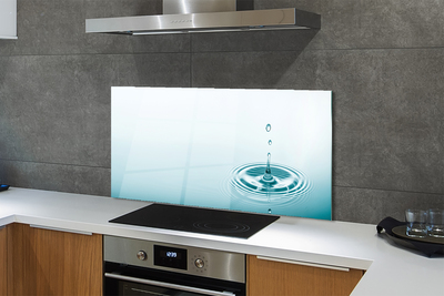 Painel de vidro Macro gota d'água