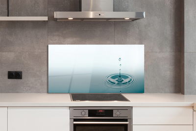 Painel de vidro Macro gota d'água