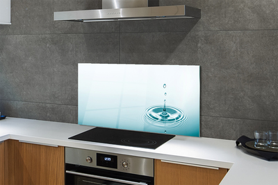 Painel de vidro Macro gota d'água