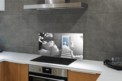 Painel de vidro Porta da escada do céu