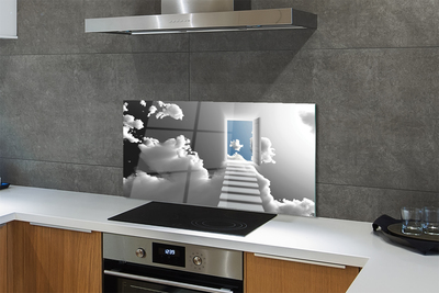 Painel de vidro Porta da escada do céu