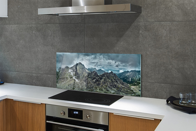 Painel de vidro Montanhas de rochas