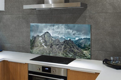 Painel de vidro Montanhas de rochas