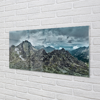 Painel de vidro Montanhas de rochas