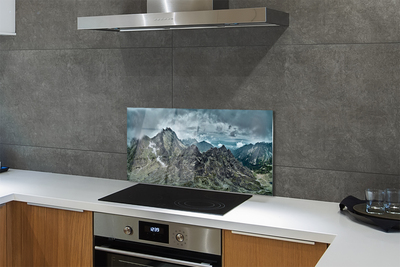 Painel de vidro Montanhas de rochas