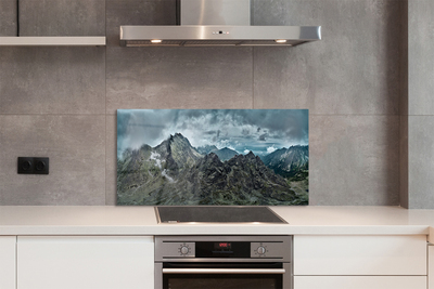 Painel de vidro Montanhas de rochas