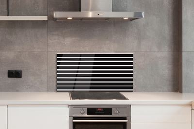 Painel de vidro Listras pretas regulares