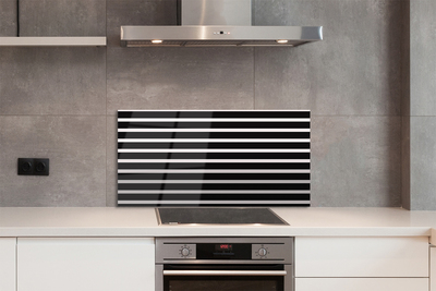 Painel de vidro Listras pretas regulares
