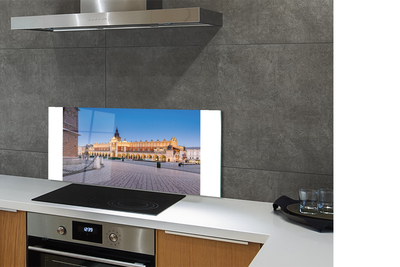 Painel de vidro Salão de Tecidos do Pôr do Sol de Cracóvia