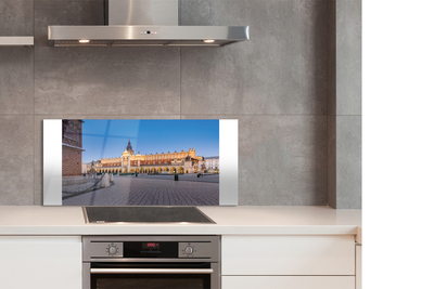 Painel de vidro Salão de Tecidos do Pôr do Sol de Cracóvia