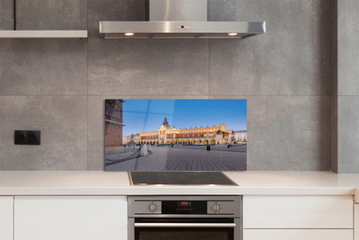 Painel de vidro Salão de Tecidos do Pôr do Sol de Cracóvia