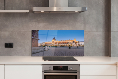 Painel de vidro Salão de Tecidos do Pôr do Sol de Cracóvia