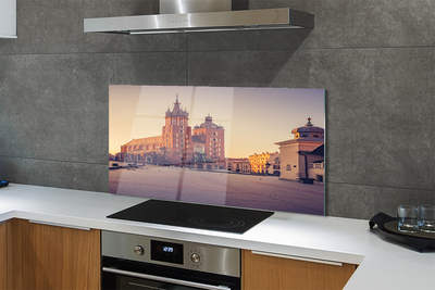 Painel de vidro Nascer do sol na Igreja de Cracóvia