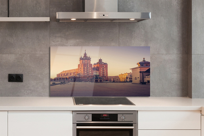 Painel de vidro Nascer do sol na Igreja de Cracóvia