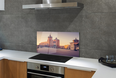 Painel de vidro Nascer do sol na Igreja de Cracóvia