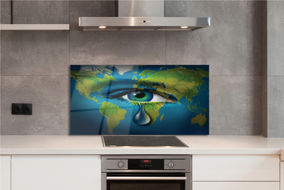 Painel de vidro Mapa de lágrimas