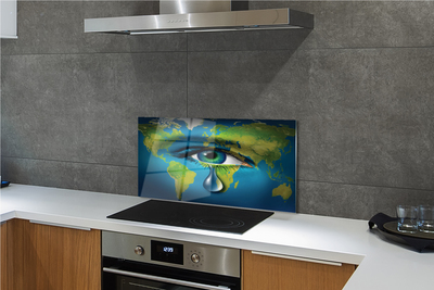 Painel de vidro Mapa de lágrimas