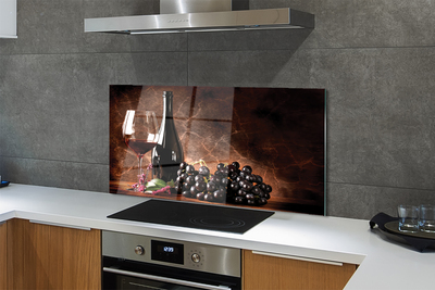 Painel de vidro Uma taça de vinho