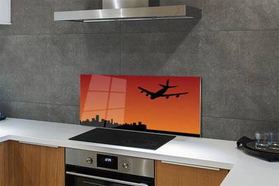 Painel de vidro Céu de avião