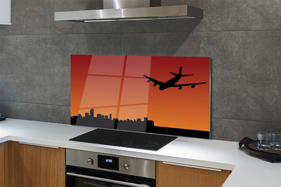 Painel de vidro Céu de avião