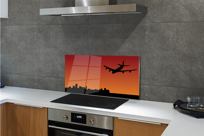 Painel de vidro Céu de avião