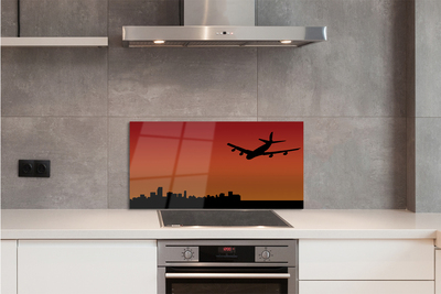 Painel de vidro Céu de avião