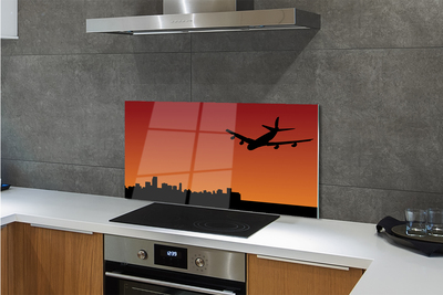 Painel de vidro Céu de avião