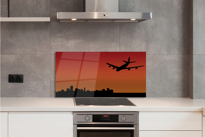 Painel de vidro Céu de avião