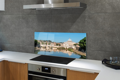 Painel de vidro Pontes do Rio Roma