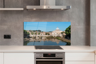 Painel de vidro Pontes do Rio Roma