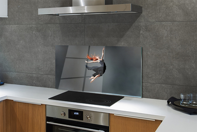 Painel de vidro Mulher de vestido preto