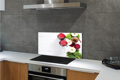 Painel de vidro Smoothies de beterraba e maçã