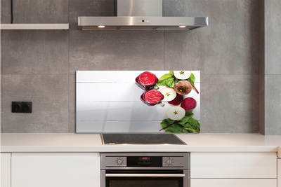 Painel de vidro Smoothies de beterraba e maçã