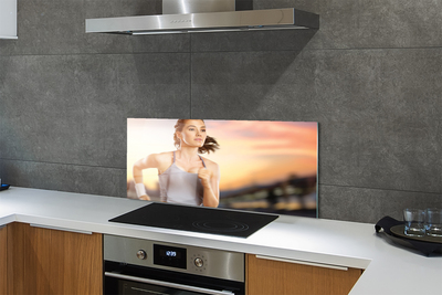 Painel de vidro Mulher do Céu