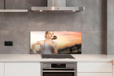 Painel de vidro Mulher do Céu