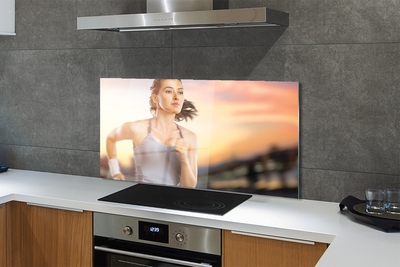 Painel de vidro Mulher do Céu