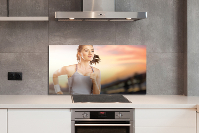 Painel de vidro Mulher do Céu